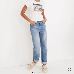 Madewell Dad Straight Leg Jeans